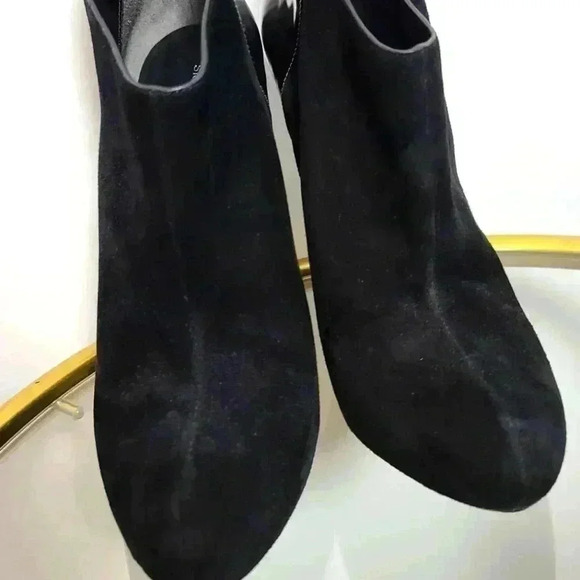 Sigerson Morrison Baladi Suede Patent High Heel Booties Size 8.5 - Picture 13 of 13